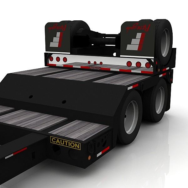 fontaine renegade lowboy extendable 3d model - Fontaine LXT40 Renegade extendable lowboy by bansheewoj